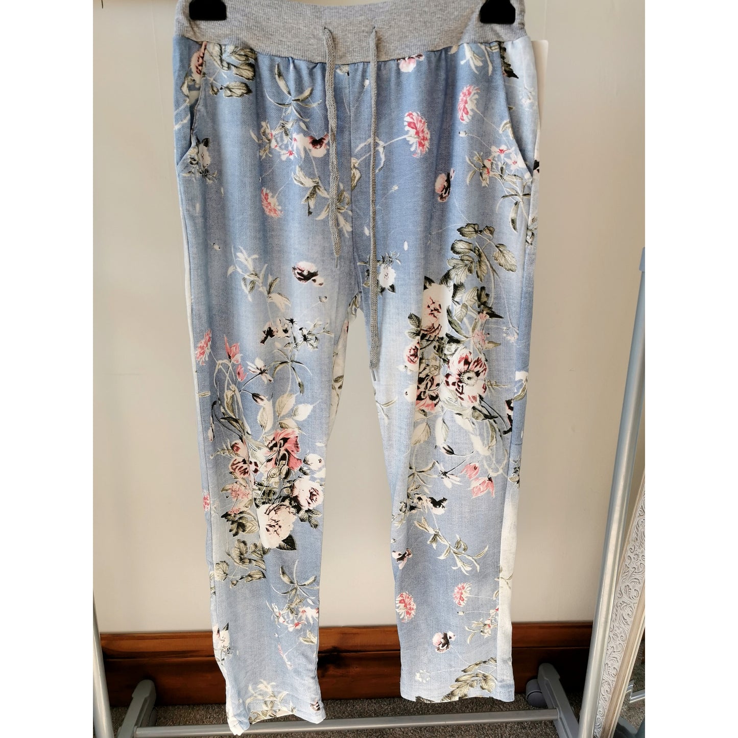 Cotton Joggers Light Denim Bouquet (sz 14-22)