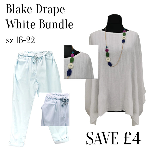 Blake Drape White Bundle (sz 16-22) - SAVE £4