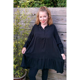 Ivy Shirt Tunic Black (sz 14-20)