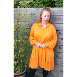 Ivy Shirt Tunic Tangerine (sz 14-20)