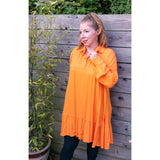 Ivy Shirt Tunic Tangerine (sz 14-20)