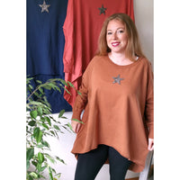 Krystal Star Sweater Tan (sz 14-24)