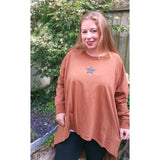 Krystal Star Sweater Tan (sz 14-24)