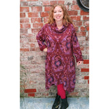 Eden Cowl Tunic Berry (sz 16-26)