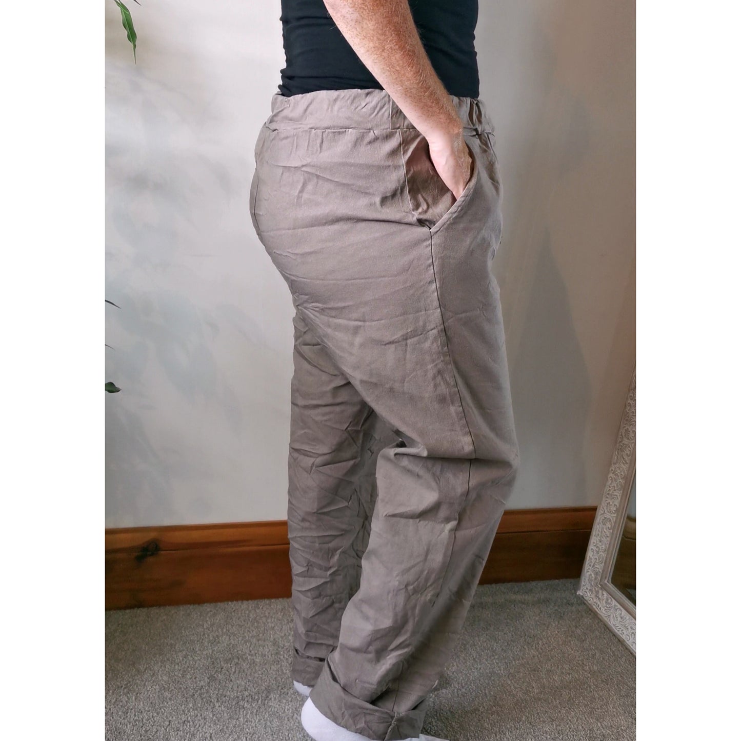 Evie Magic Trousers *Relaxed Fit* Coffee (Sizes 16-26)