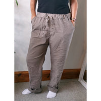 Evie Magic Trousers *Relaxed Fit* Coffee (Sizes 16-26)