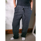 Evie Magic Trousers *Relaxed Fit* Dark Grey (sz 16-26)