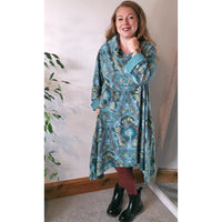 Eden Cowl Tunic Teal (sz 16-26)