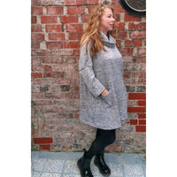 Katie Marle Cowl Tunic Grey (sz 16-24)