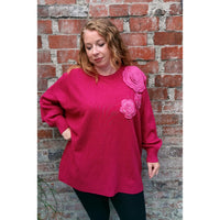 Bloom Soft Knit Jumper Magenta (sz 16-22)