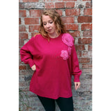 Bloom Soft Knit Jumper Magenta (sz 16-22)