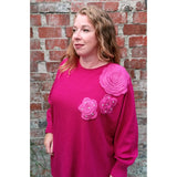 Bloom Soft Knit Jumper Magenta (sz 16-22)