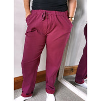 Evie Magic Trousers Damson (sz 16-26)