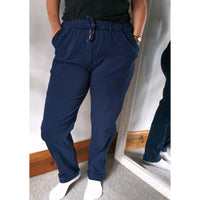 Evie Magic Trousers Navy (sz 16-26)