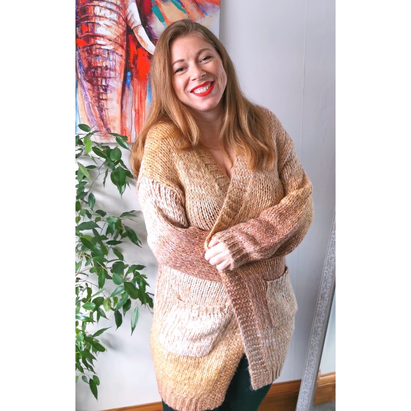 Golden Sunshine Cardigan (sz 14-24)