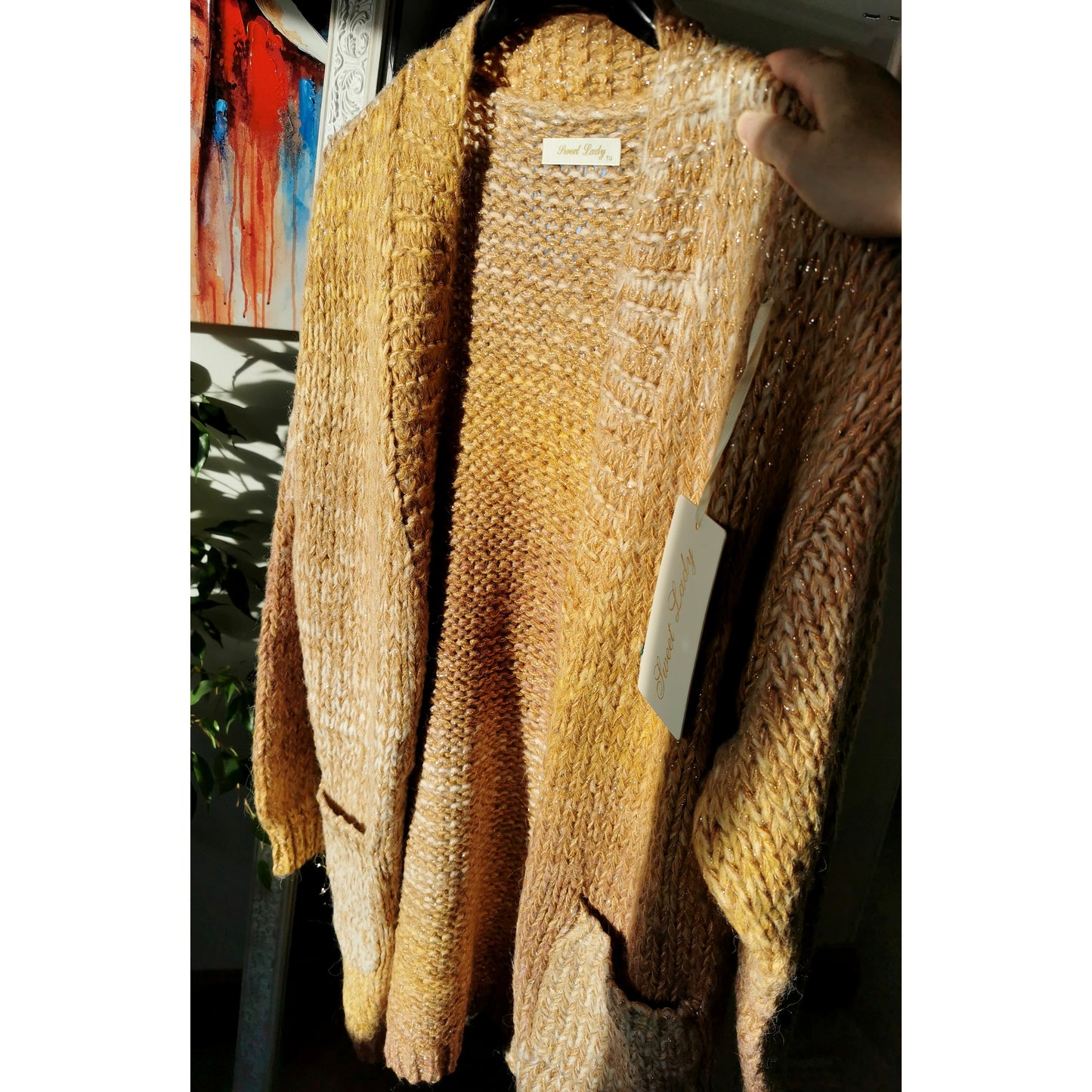 Golden Sunshine Cardigan (sz 14-24)