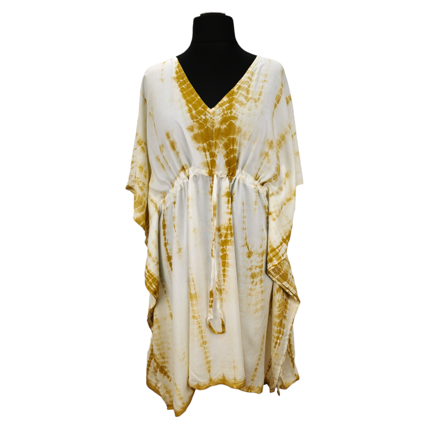 Rose Tie Dye Kaftan Dress Antique Gold (sz 16-26)