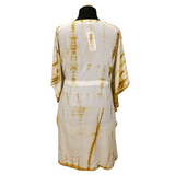 Rose Tie Dye Kaftan Dress Antique Gold (sz 16-26)