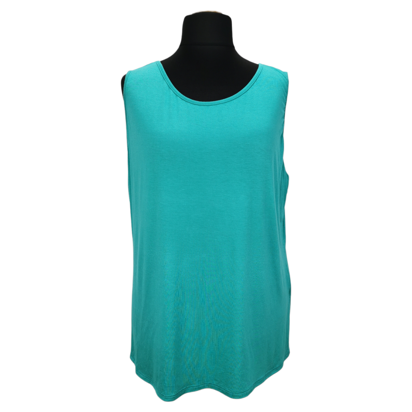 Sarah Sleeveless Vest Top Sea Green (sz 20-26)