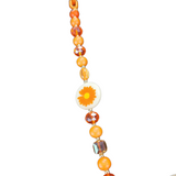 Amelia Star Tassel Necklace Orange