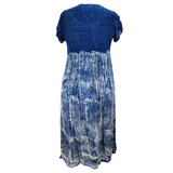 Deloris Stretch Dress Blue (sz 16-22)