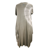 Katherine Tie Dye Tulip Dress Latte (sz 16-22)