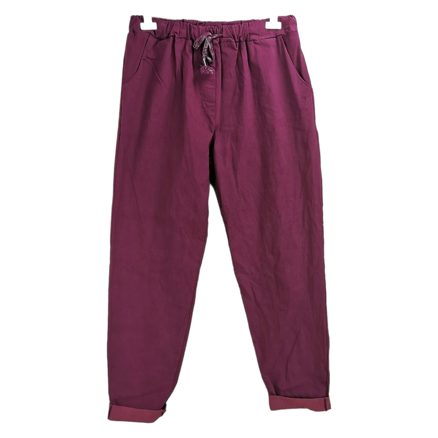 Evie Magic Trousers Damson (sz 16-26)