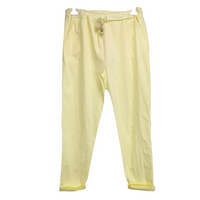 Evie Magic Trousers Lemon (sz 16-26)