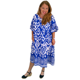 Betsy Summer Tea Dress Royal Blue (sz 18-24)