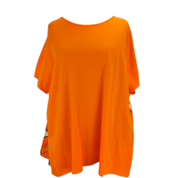 Phoebe Flower Top Tangerine (sz 16-24)