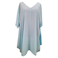 Jolene Cold Shoulder Dress Baby Blue (sz 20-26)