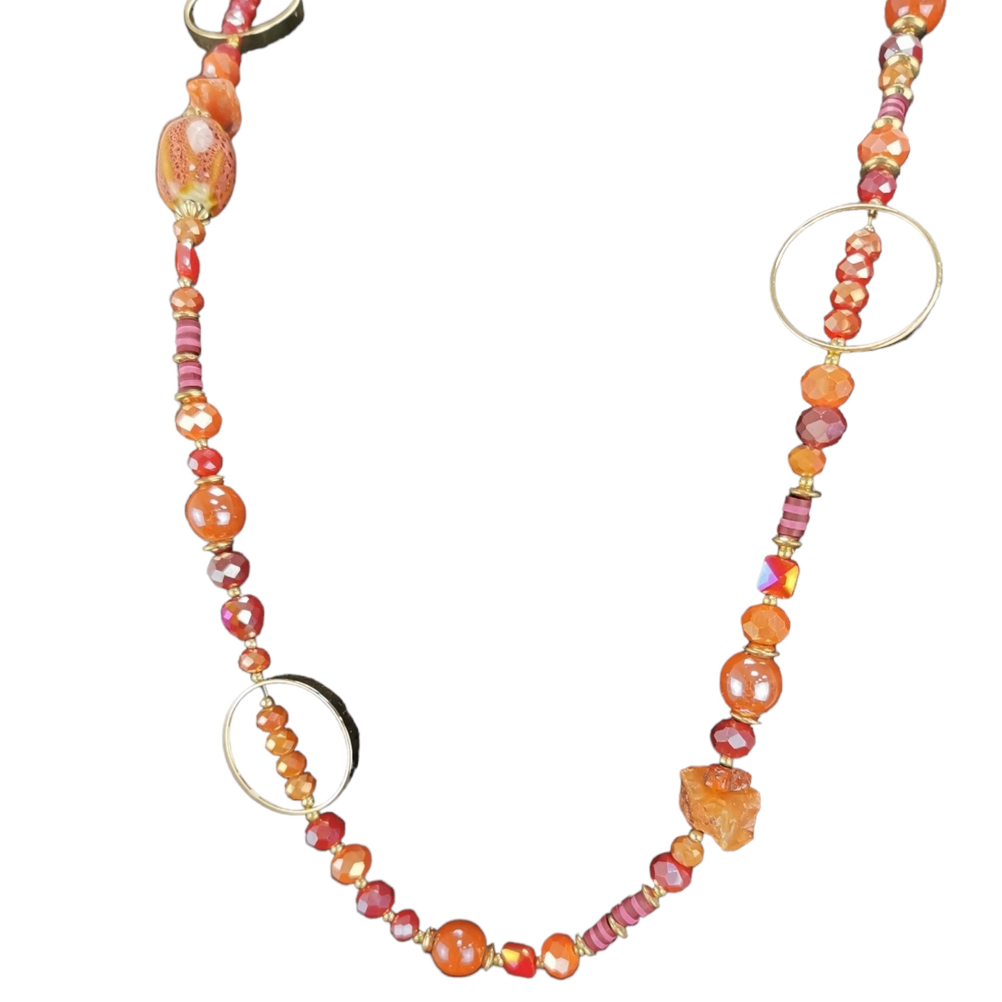 Twinkle Sugar Beaded Necklace Ginger