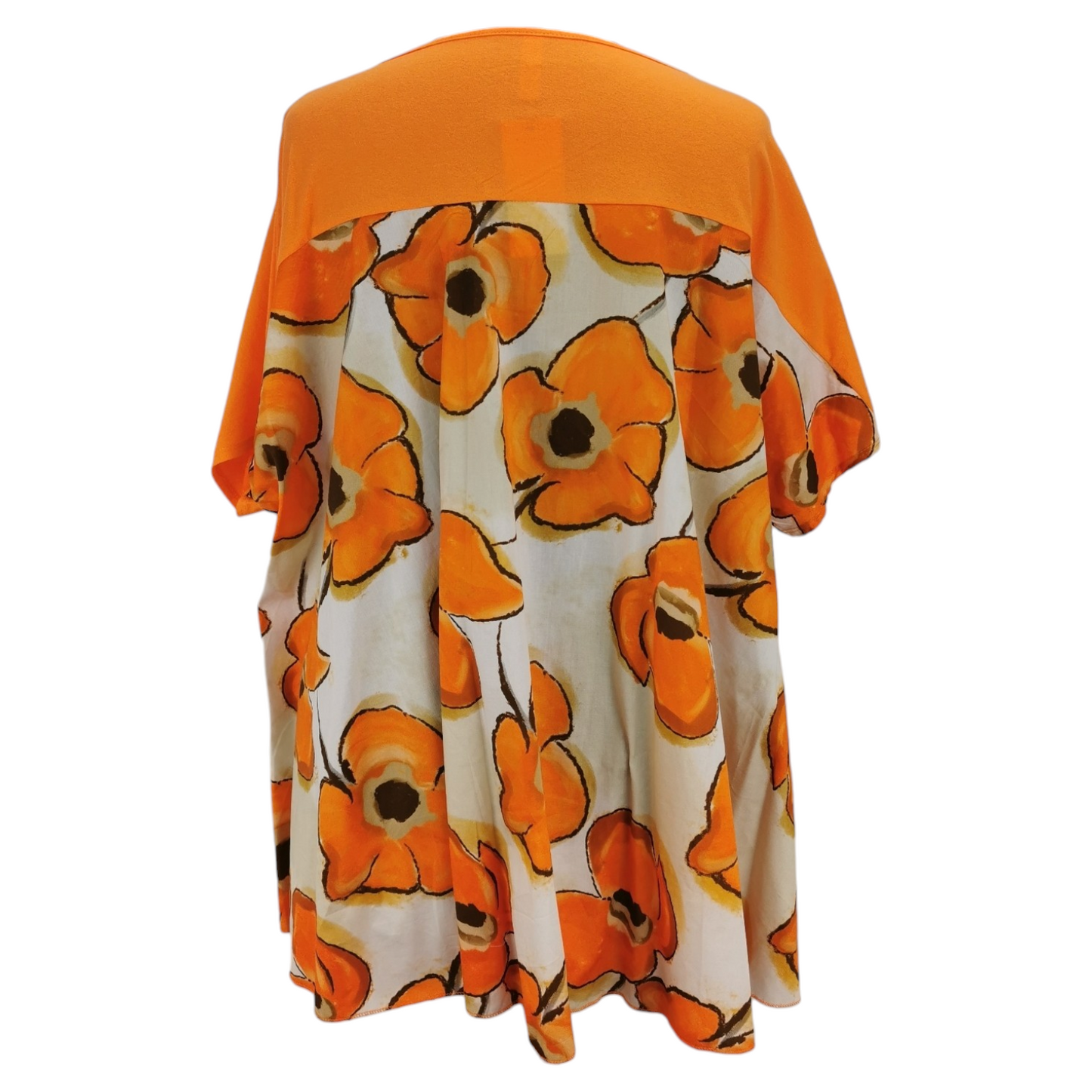 Phoebe Flower Top Tangerine (sz 16-24)