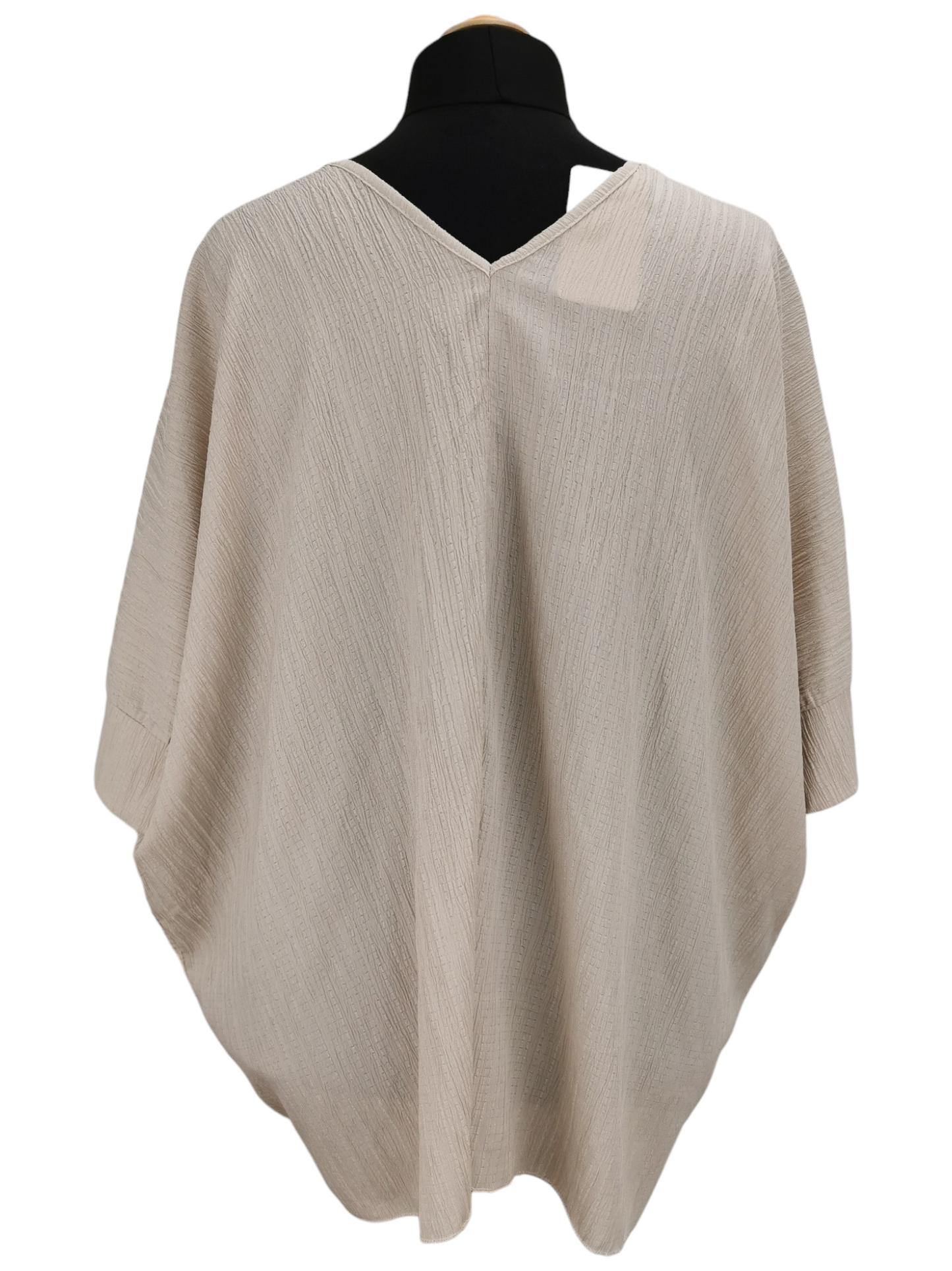 Bethany V-neck Tunic Oatmeal (sz 20-26)