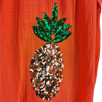 Pineapple Sparkle Shirt Orange (sz 20-28)