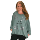 Jessie Rabbit Top Sage (sz 16-22)