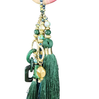 Alice Hoop Tassel Necklace Green