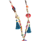 Alice Hoop Tassel Necklace Multi