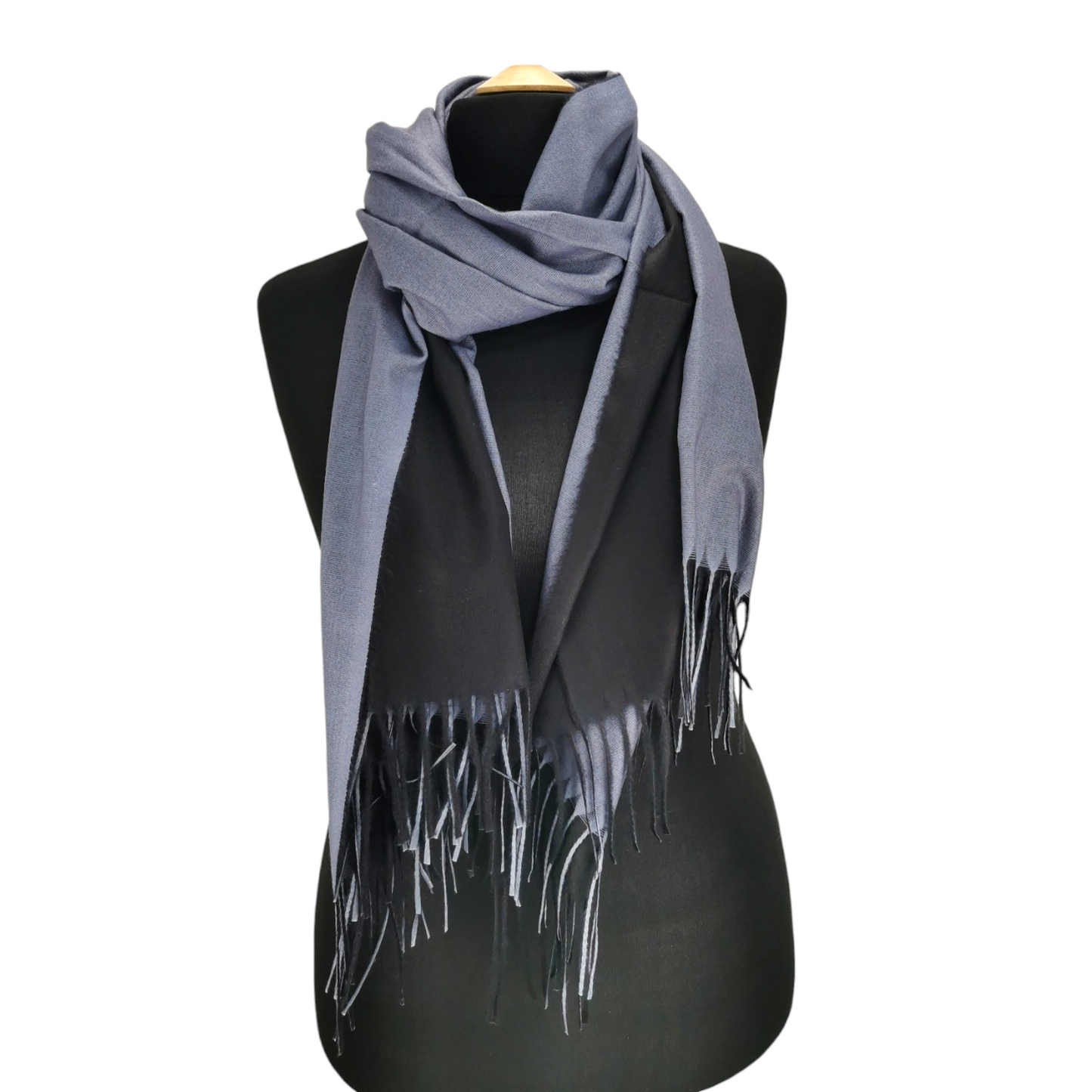 Freya Bi-Colour Scarf Black/grey