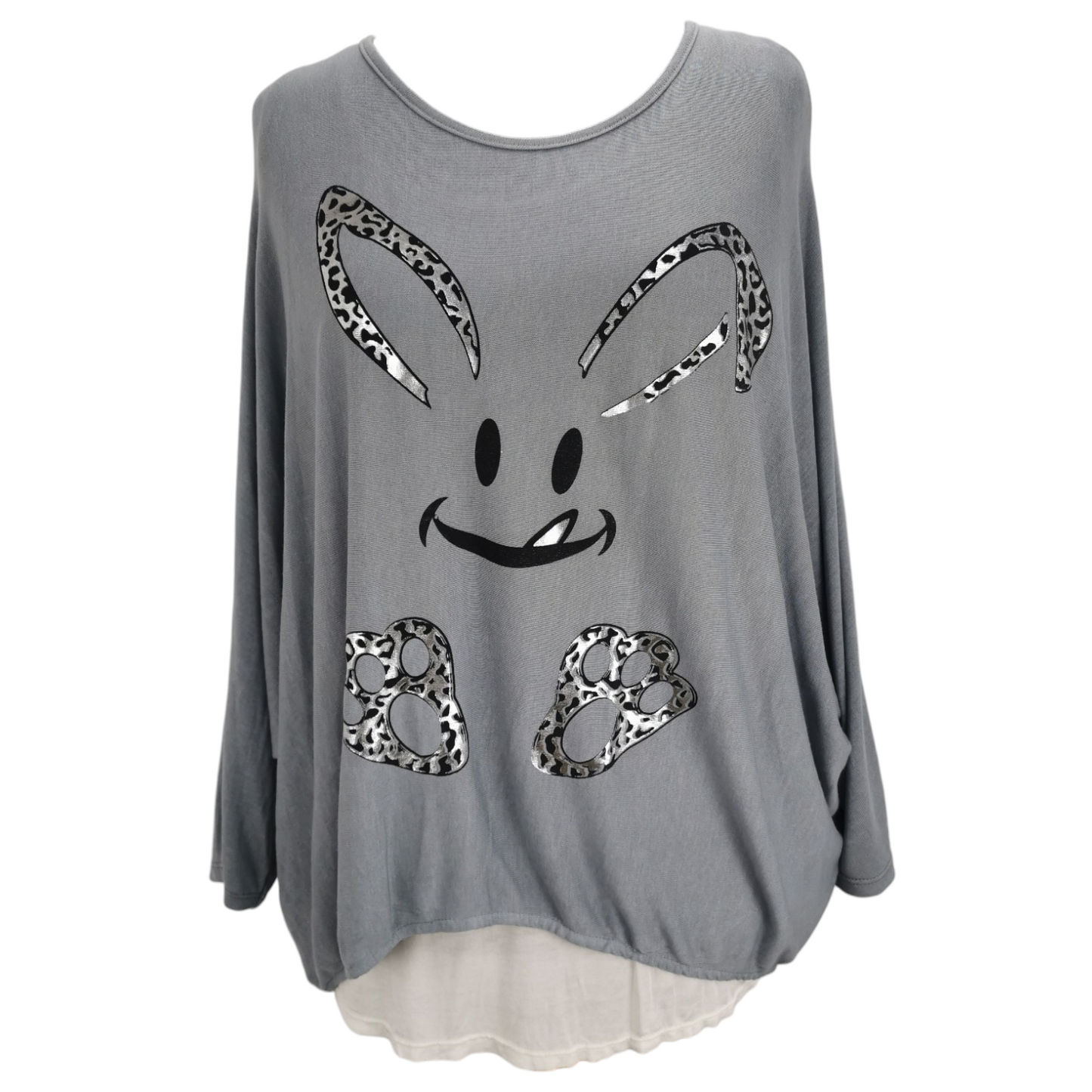 Jessie Rabbit Top Grey (sz 16-22)