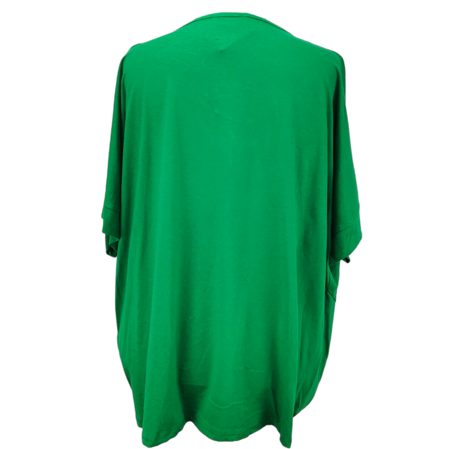 Valerie Deco V-Neck Top Emerald Green (sz 16-26)