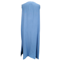 Terri Sleeveless Maxi Dress Denim Blue (sz 20-28)
