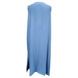 Terri Sleeveless Maxi Dress Denim Blue (sz 20-28)