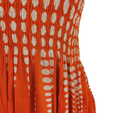 Magic Maxi Dress Orange Polka (sz 14-26)