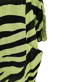 Shola Zebra Cotton Top Lime (sz 20-26)