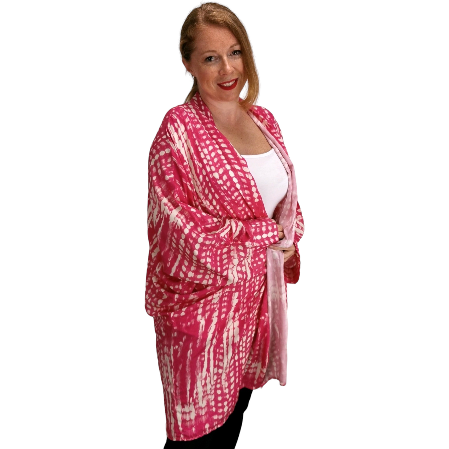 Solstice Crochet Cover-up Magenta (sz 16-24)