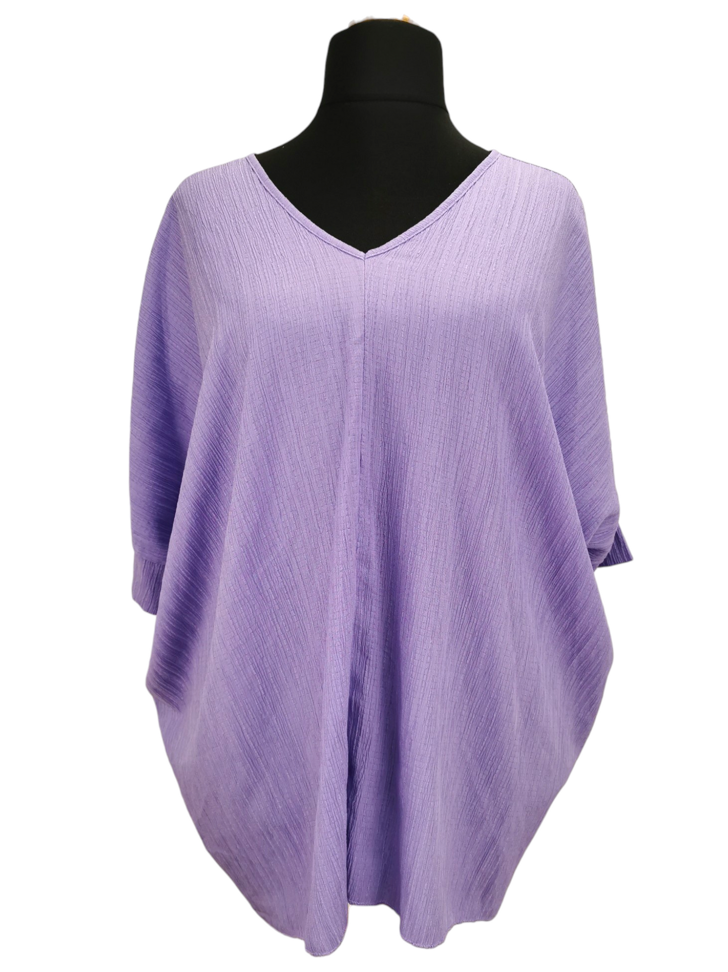 Bethany V-neck Tunic Lavender (sz 20-26)