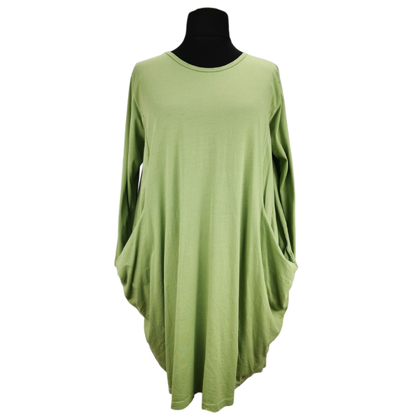 Nia Cotton Pocket Dress Spring Green (sz 18-24)