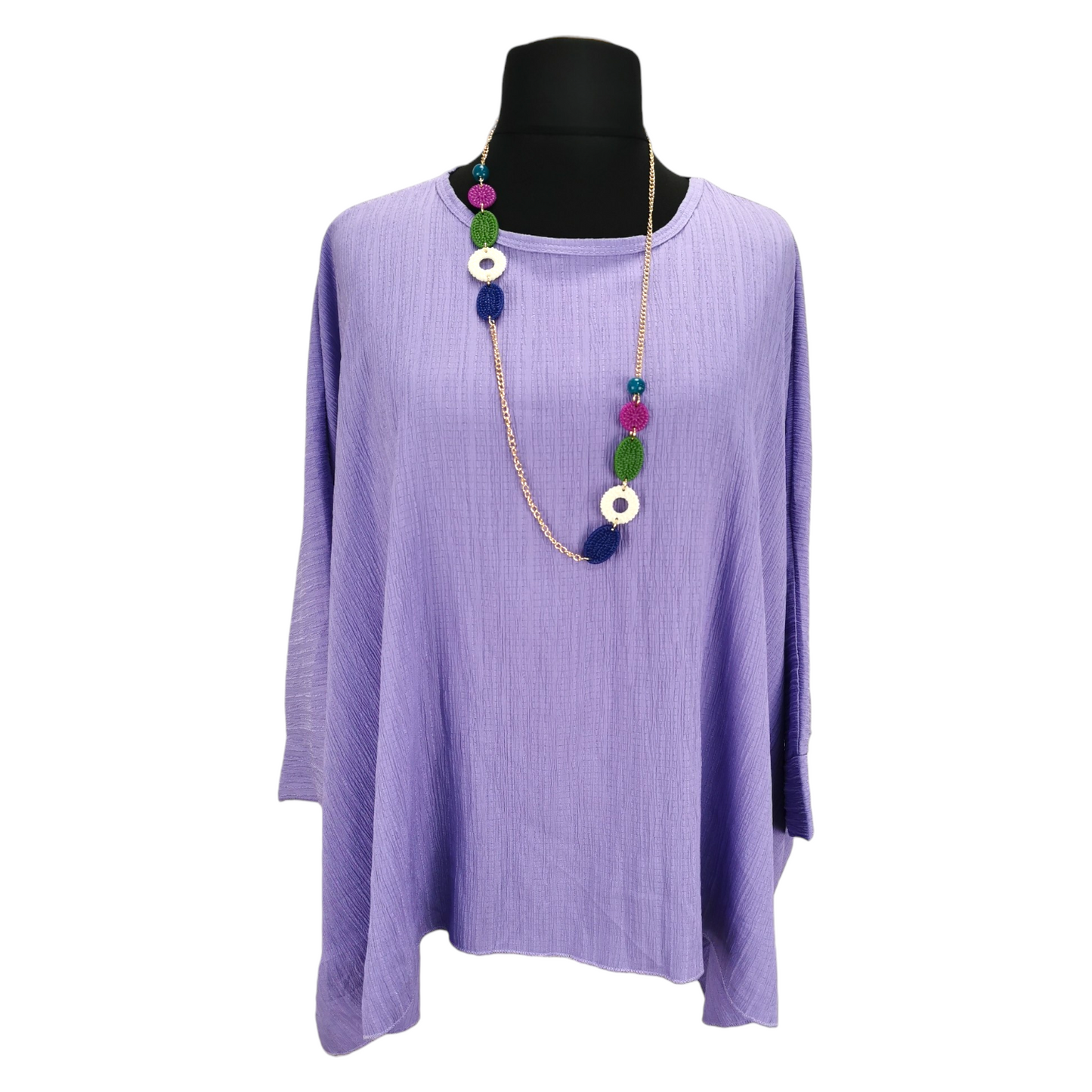 Blake Drape Top Lavender (sz 16-22)