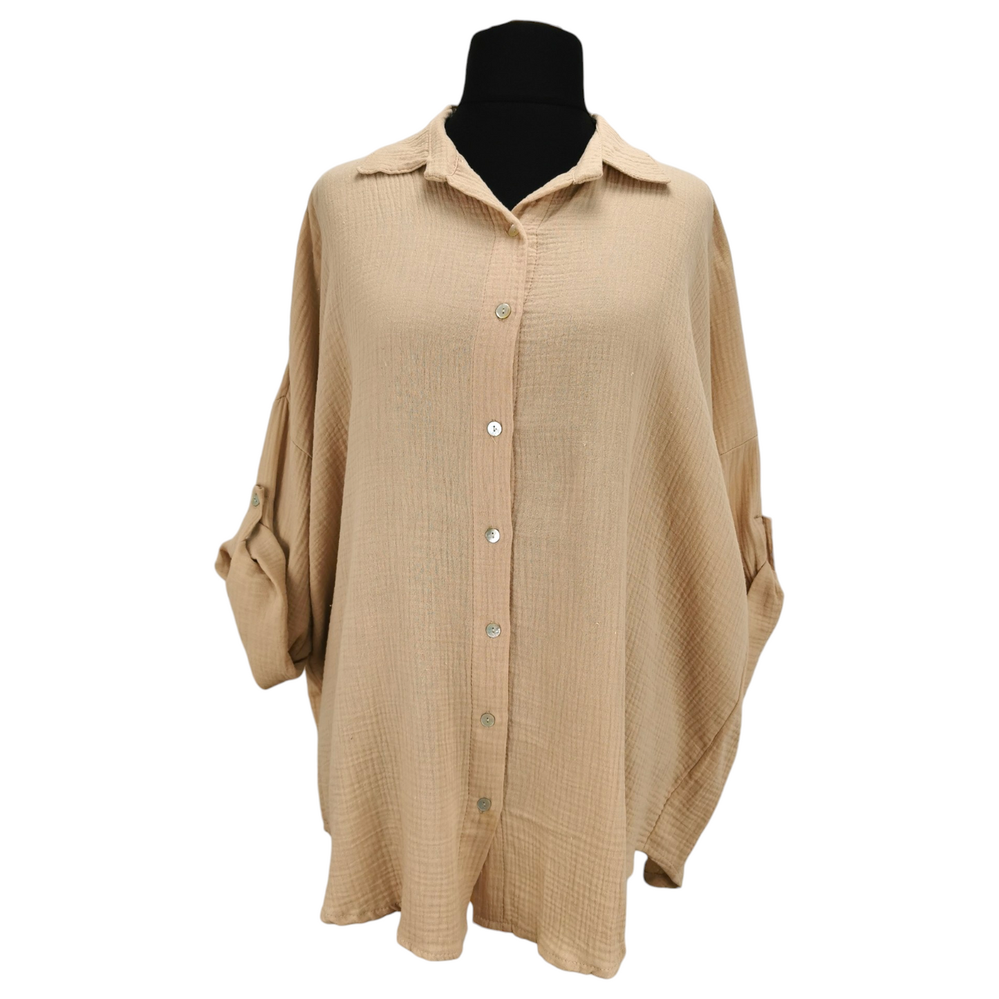 Rita Hamsa Shirt Butterscotch (sz 20-28)